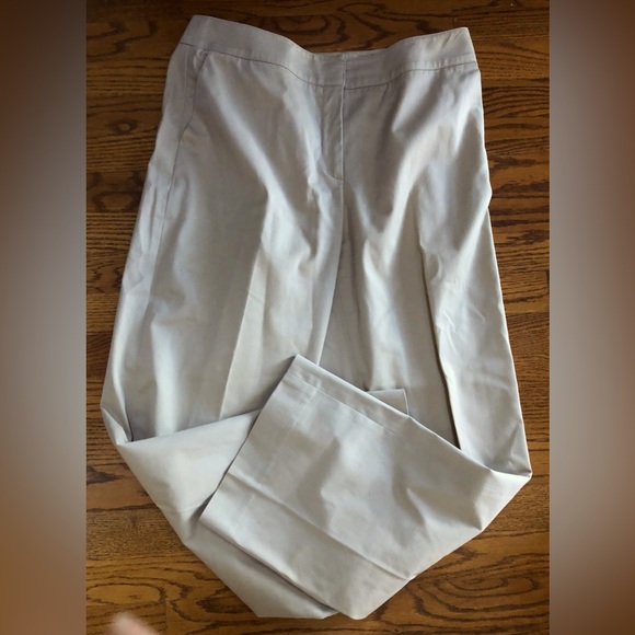 Talbots Pants - TALBOTS Tan Cotton & Nylon Dress Pants  Stretch  Size 12